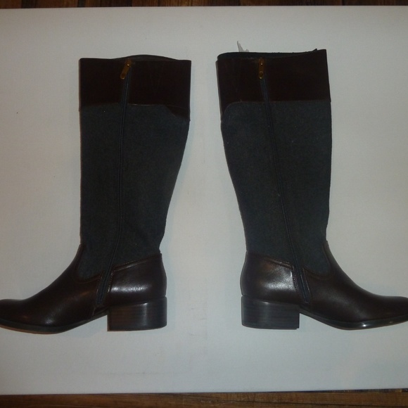 Tommy Hilfiger Brown Tall Riding Boots 6 New - Picture 3 of 6